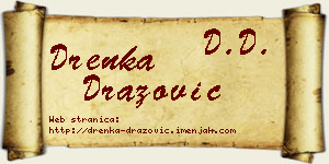 Drenka Dražović vizit kartica